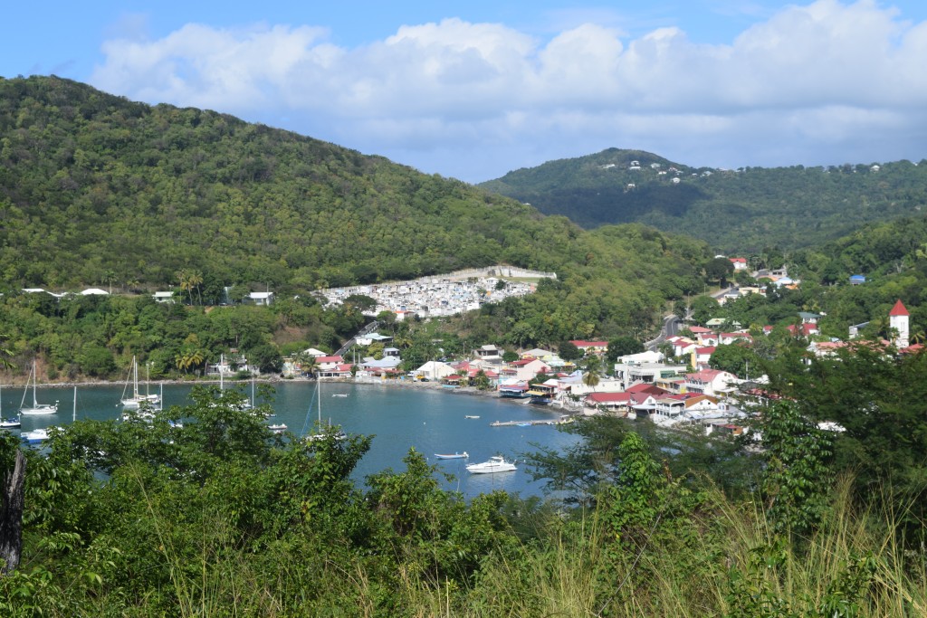 The botanical garden is about a mile hike up from the harbor