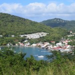 The botanical garden is about a mile hike up from the harbor