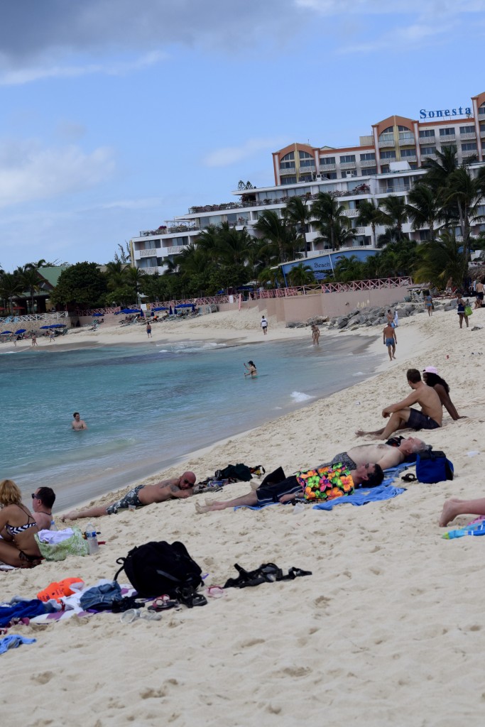 Maho Beach-yes the boat bar on land is still there