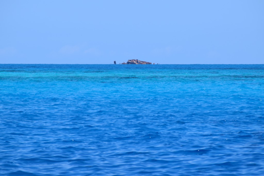 inside the atoll is 13-20 feet deep
